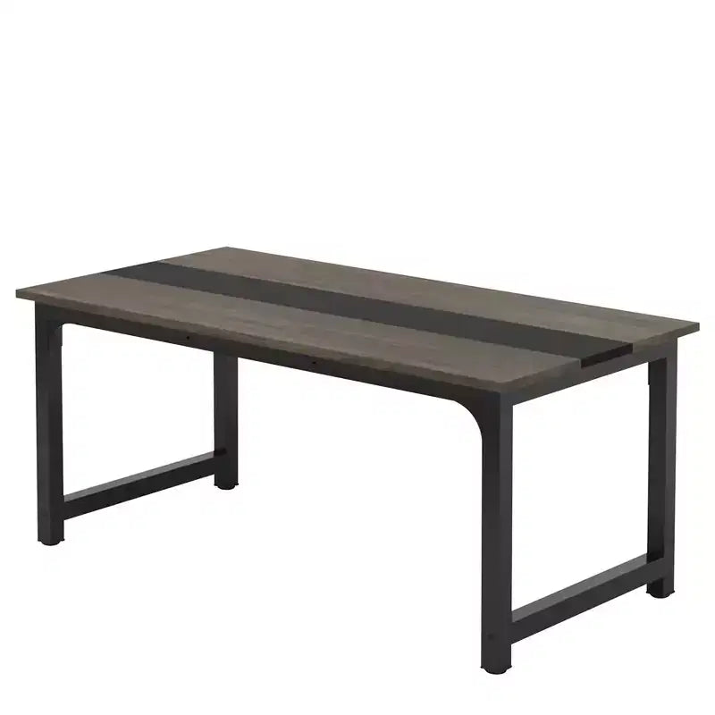 MAYEERTY 70.8 Inch Conference Table, 6-Seater Office Meeting Desk with E1 Engineered Wood & Metal Frame