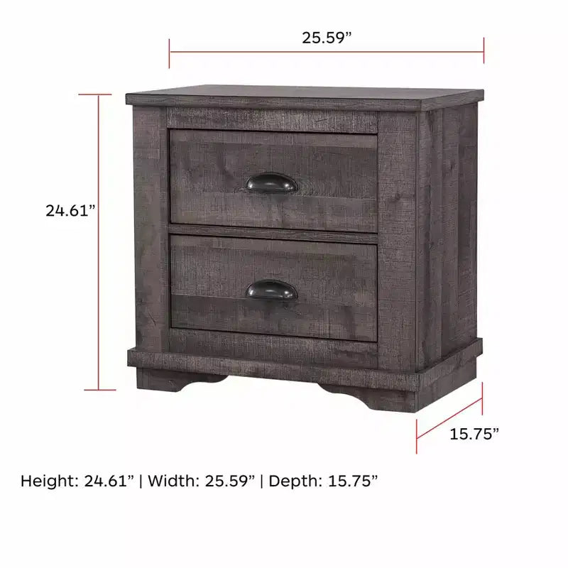 Okak Modern Wooden Dresser for Bedroom with 4 Drawers, Storage Chest of Drawers Nightstand Bed Side Cabinet for Living Room Hallway