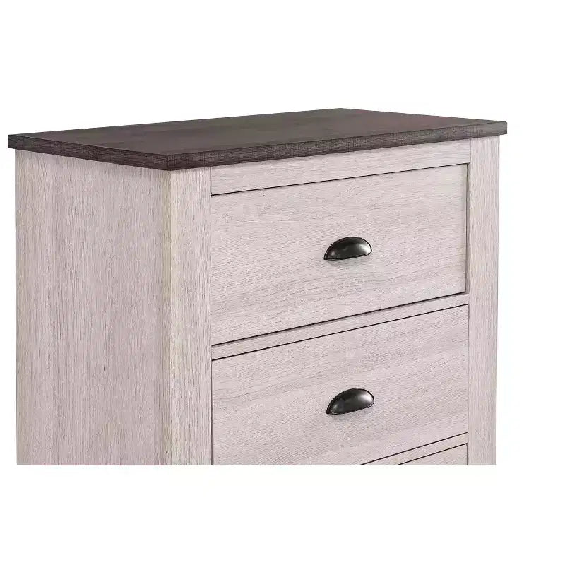 Okak Modern Wooden Dresser for Bedroom with 4 Drawers, Storage Chest of Drawers Nightstand Bed Side Cabinet for Living Room Hallway