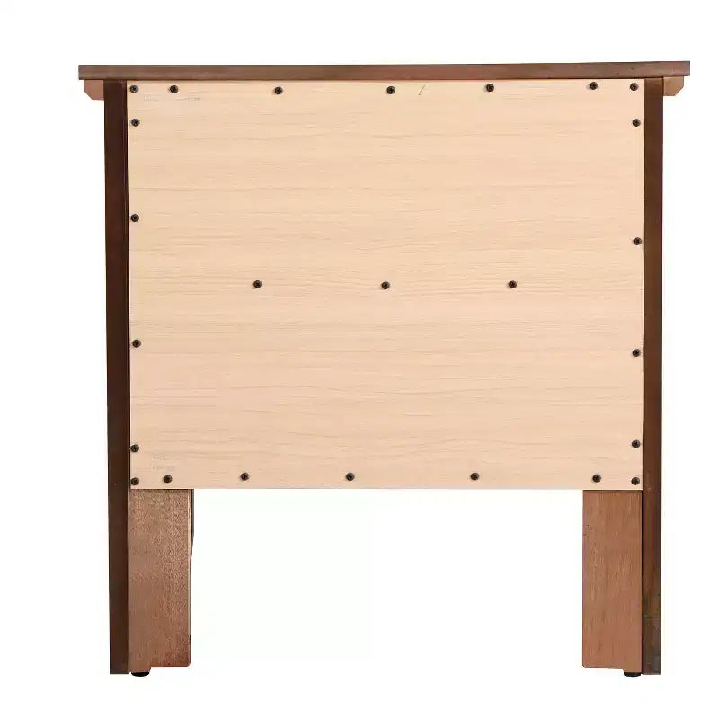 HomeStock Espresso Nightstand 24W x 24D x 16H Two Drawers Transitional Style