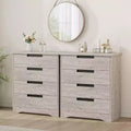 Acekool 4-Drawer Dresser - Modern Gray Storage with Sleek Design