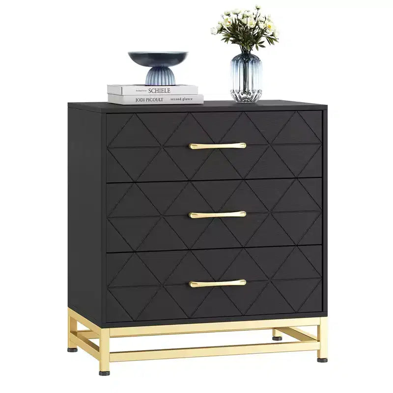Dresser for Bedroom with 7 Drawers, 51.1 Farmhouse Chest of Drawers Closet with Metal Handle, Wooden Dresser Organizer, for Bedroom, Living Room
