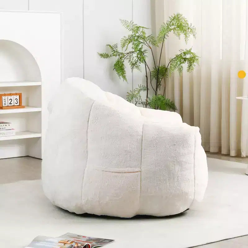 MAYEERTY Bean Bag Sofa Chair with Armrests High Density Foam Lazy Comfortable for Adults Living Room Bedroom Reading Nook
