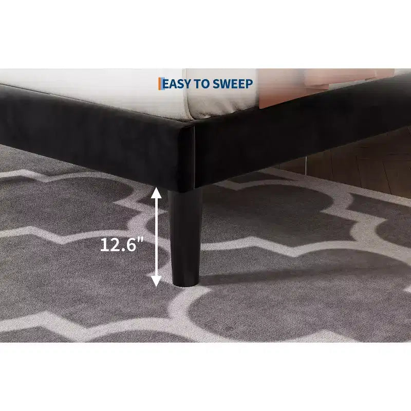 Twin/Full/Queen Size Bed Frame with Headboard, Modern Platform Bed with Wooden Slats Support, No Box Spring Needed & Noise Free