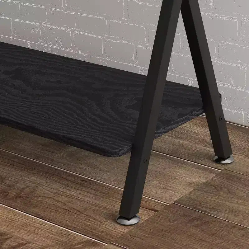 Long Narrow Console Table, Entryway Table with Storage Shelf, Behind Couch or Hallway, Farmhouse & Industrial
