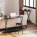Long Narrow Console Table, Entryway Table with Storage Shelf, Behind Couch or Hallway, Farmhouse & Industrial