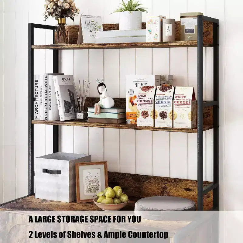 Large Litter Box Enclosure with Shelves and Doors, 52'' Decorative Storage Cabinets with Scratch Pad