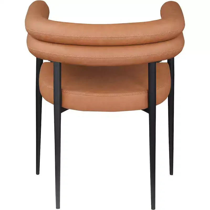 Meridian Furniture,Lavina Vegan Leather Dining Chair, Set of 2