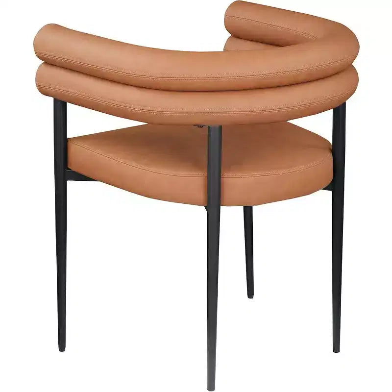 Meridian Furniture,Lavina Vegan Leather Dining Chair, Set of 2