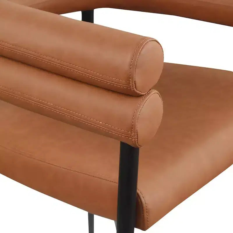 Meridian Furniture,Lavina Vegan Leather Dining Chair, Set of 2