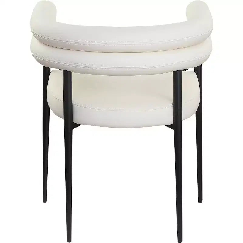 Meridian Furniture,Lavina Vegan Leather Dining Chair, Set of 2