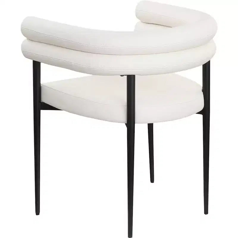 Meridian Furniture,Lavina Vegan Leather Dining Chair, Set of 2
