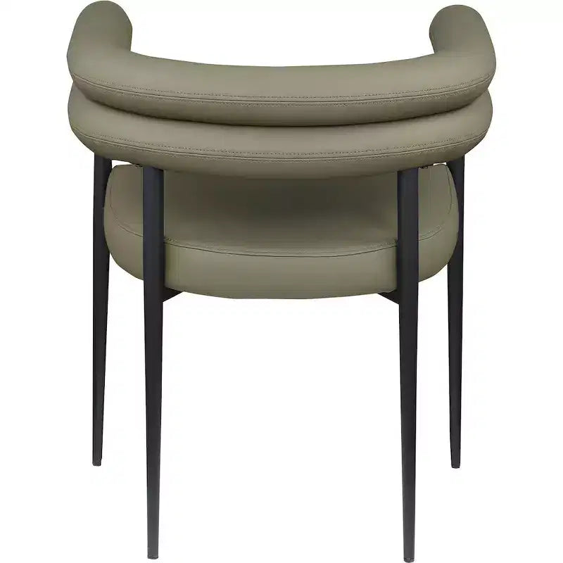 Meridian Furniture,Lavina Vegan Leather Dining Chair, Set of 2