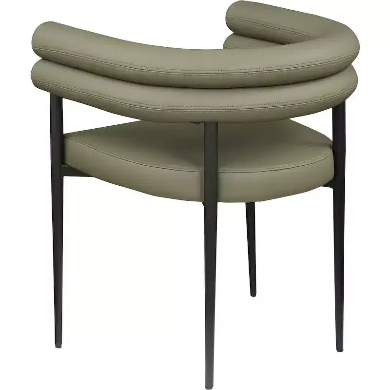 Meridian Furniture,Lavina Vegan Leather Dining Chair, Set of 2