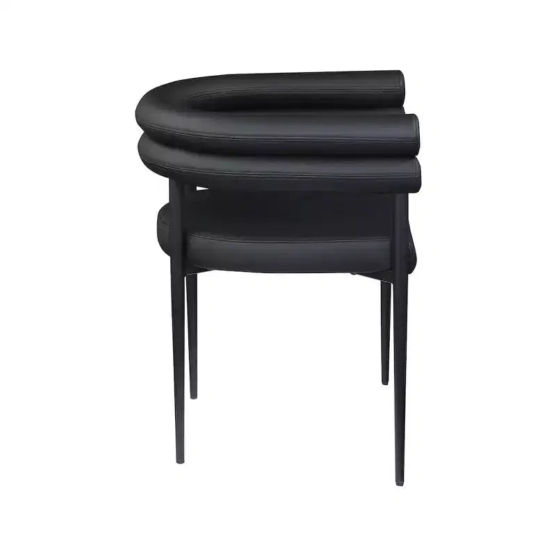 Meridian Furniture,Lavina Vegan Leather Dining Chair, Set of 2