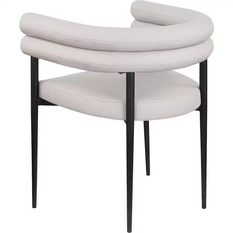 Meridian Furniture,Lavina Vegan Leather Dining Chair, Set of 2