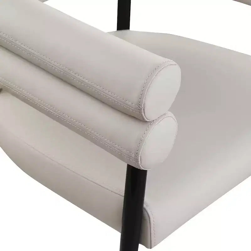 Meridian Furniture,Lavina Vegan Leather Dining Chair, Set of 2