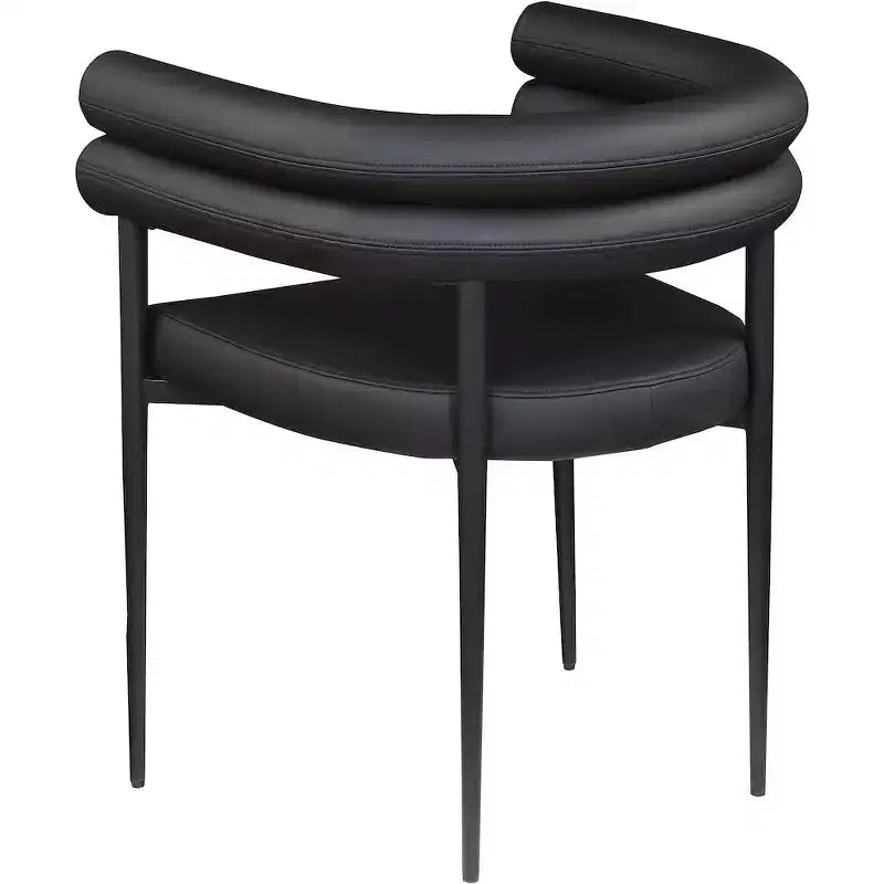 Meridian Furniture,Lavina Vegan Leather Dining Chair, Set of 2