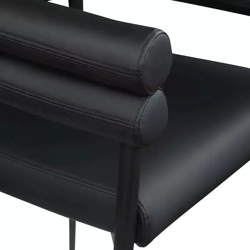 Meridian Furniture,Lavina Vegan Leather Dining Chair, Set of 2