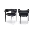 Meridian Furniture,Lavina Vegan Leather Dining Chair, Set of 2