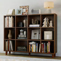 Cube Bookcase, 3-Tier Open Bookshelf with Wood Finish, Modern Storage Organizer for Home Office Living Room Bedroom