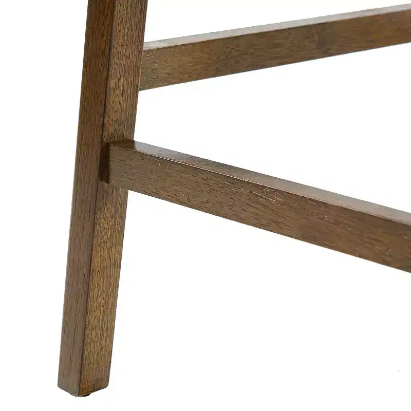 Christopher Knight Home Calder Modern 26.5 Rubber Wood Upholstered Bar Stool (Set of 2)