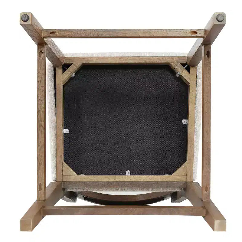 Christopher Knight Home Calder Modern 26.5 Rubber Wood Upholstered Bar Stool (Set of 2)
