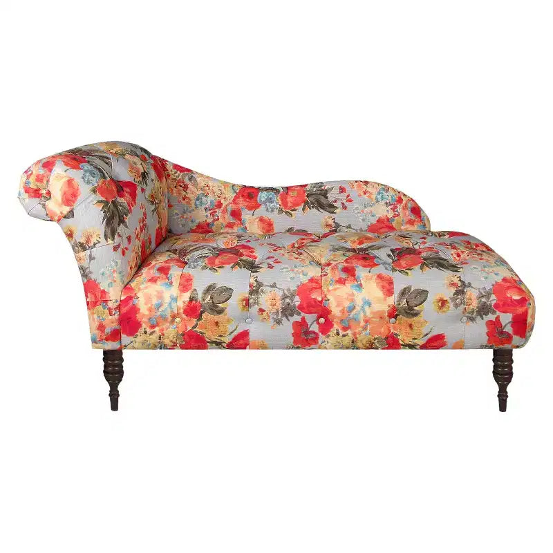 Skyline Furniture Custom Upholstered Tufted Chaise