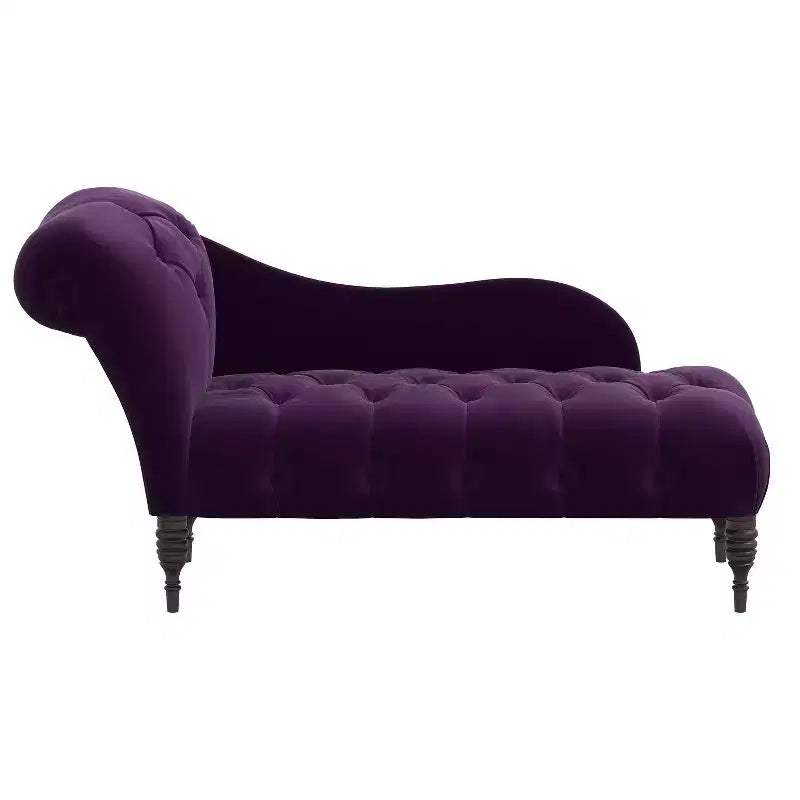 Skyline Furniture Custom Upholstered Tufted Chaise