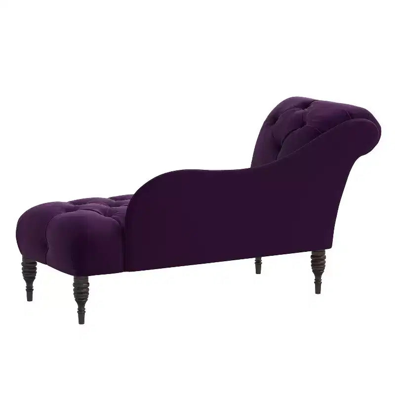 Skyline Furniture Custom Upholstered Tufted Chaise