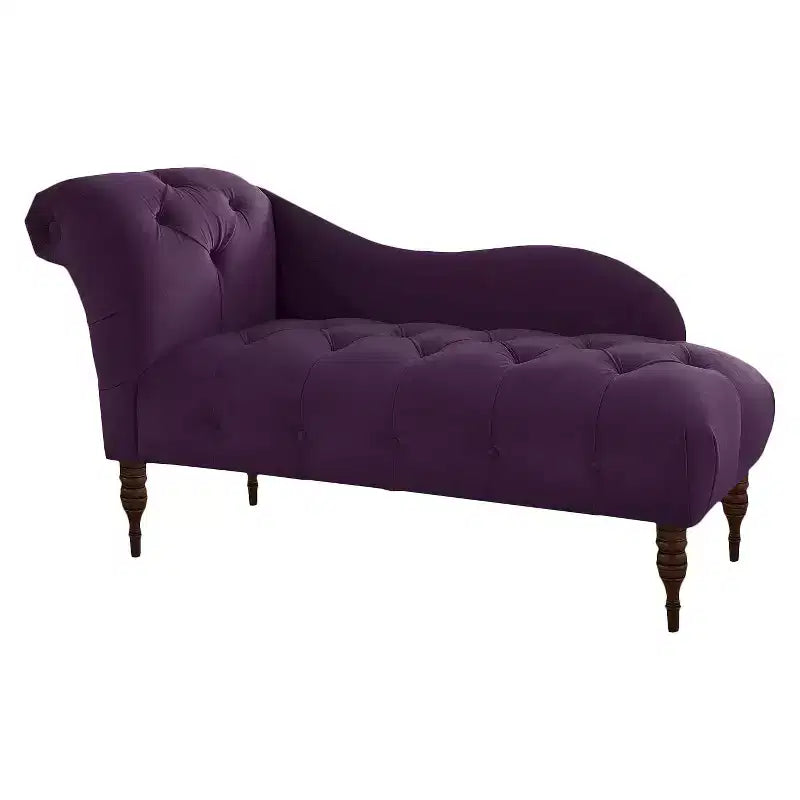 Skyline Furniture Custom Upholstered Tufted Chaise