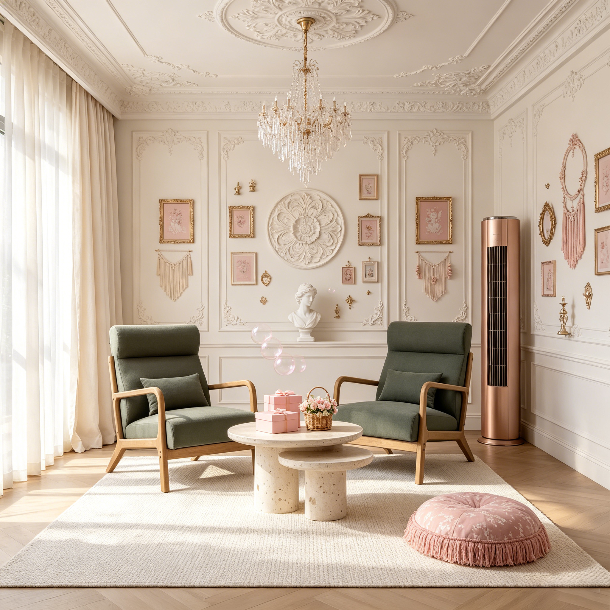 Fauteuil d'appoint du milieu du siècle avec cadre en bois, cuir PU