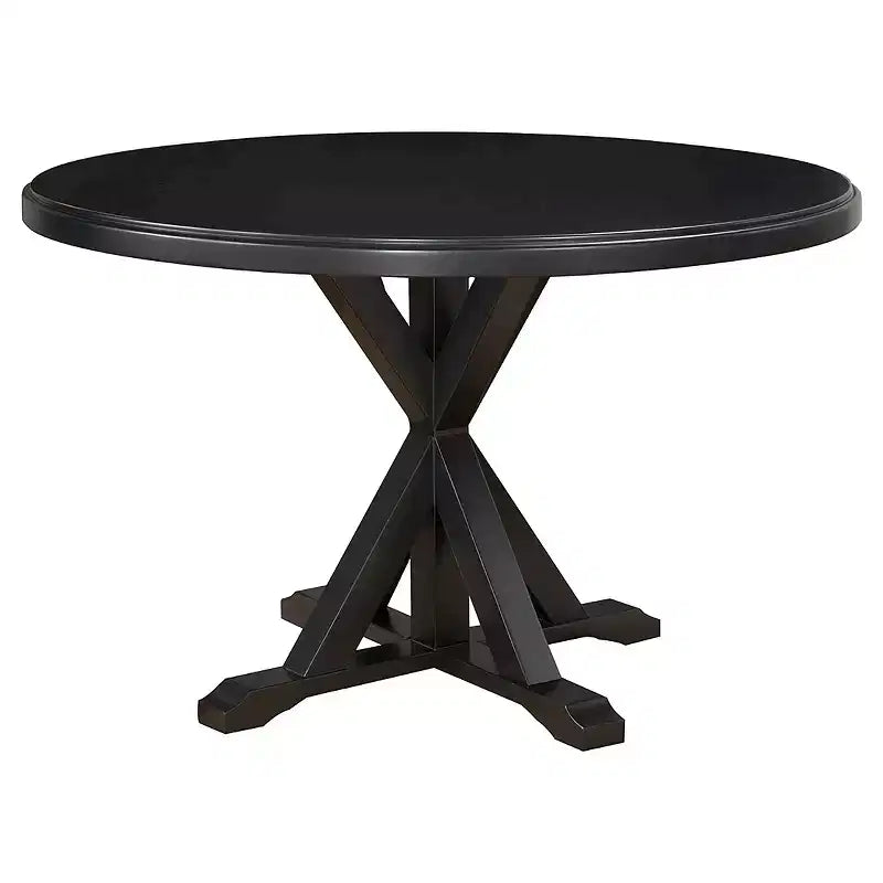 Carolina Living Winslet X Base Dining Table Antique Black