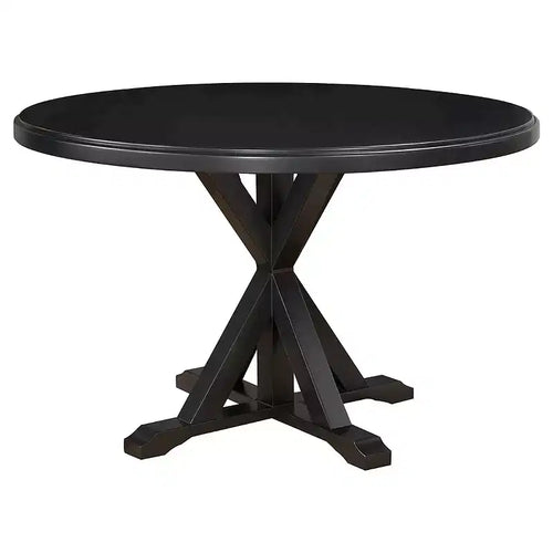 Carolina Living Winslet X Base Dining Table Antique Black