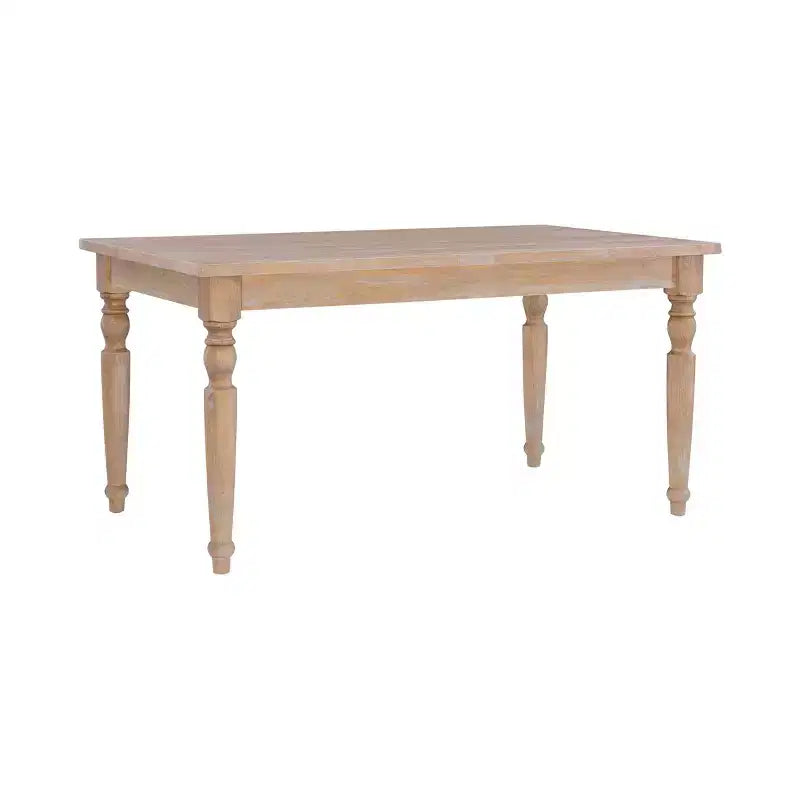 Brighton Traditional Light Natural Dining Table Brown - Linon