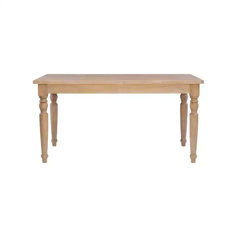 Brighton Traditional Light Natural Dining Table Brown - Linon
