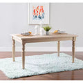 Brighton Traditional Light Natural Dining Table Brown - Linon