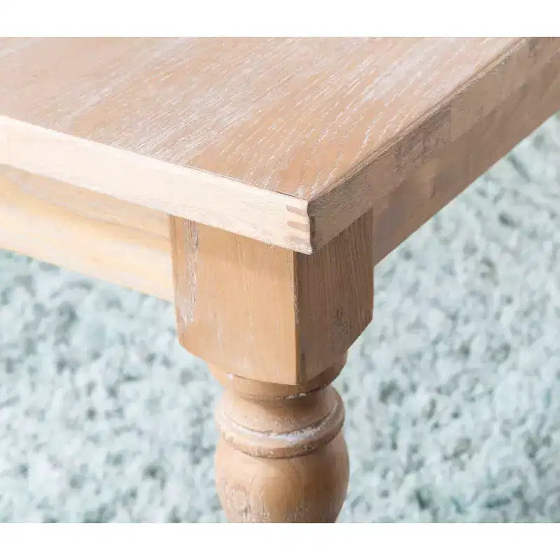 Brighton Traditional Light Natural Dining Table Brown - Linon